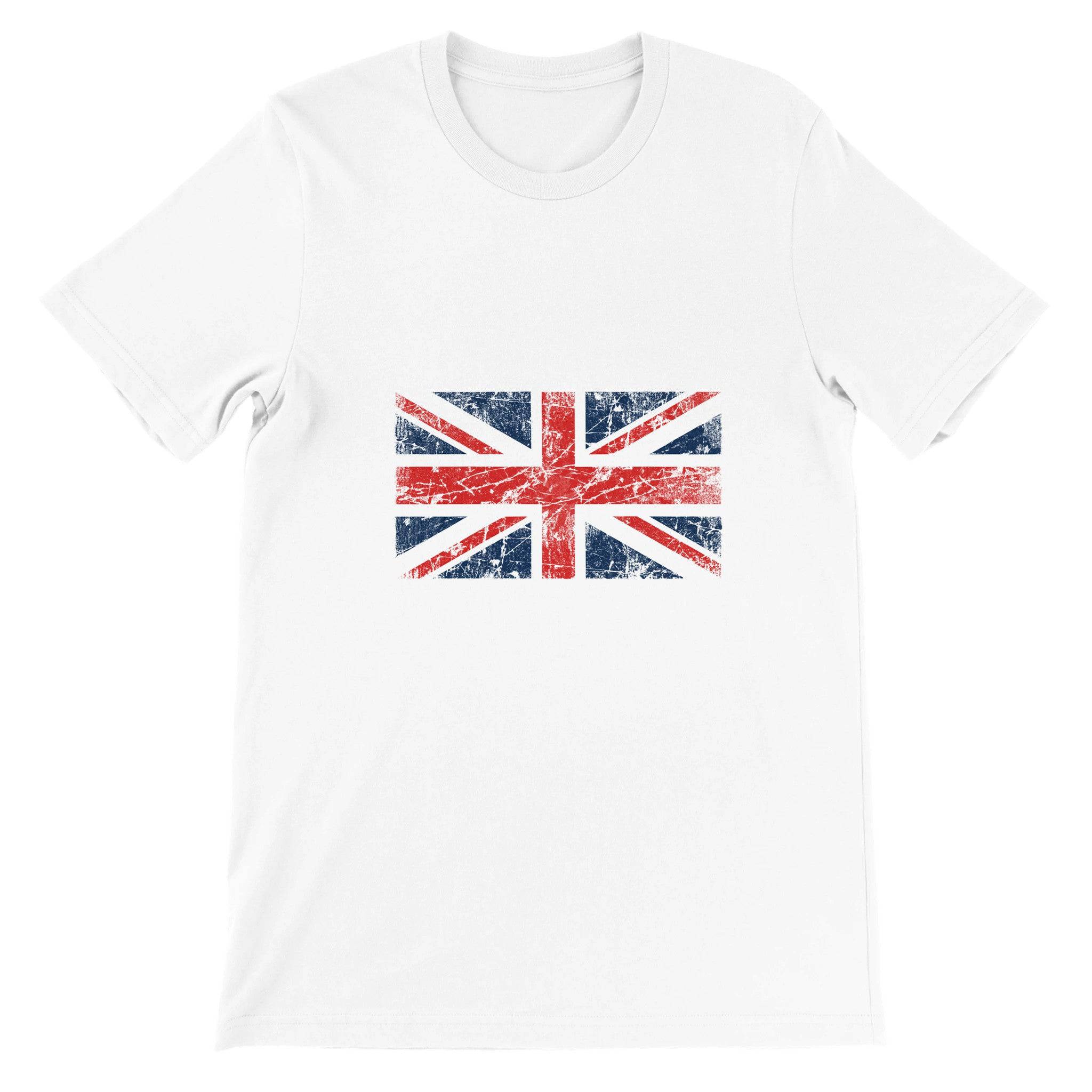 Budget Unisex Crewneck T-shirt/UK-Flag-Vintage