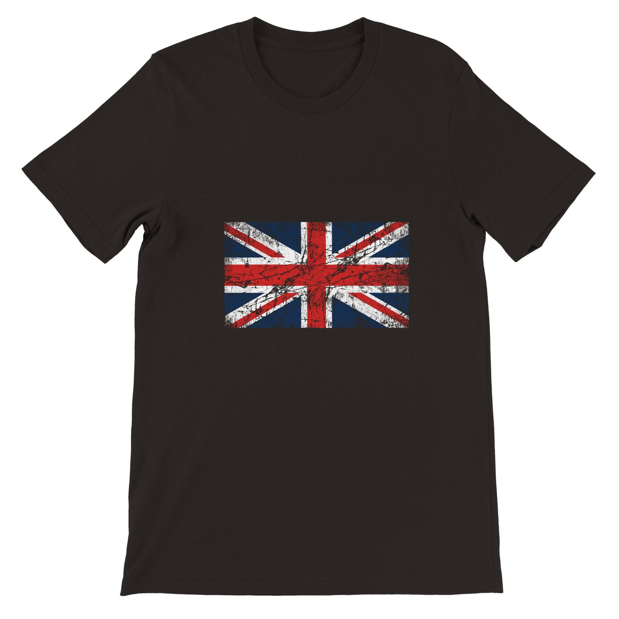 Budget Unisex Crewneck T-shirt/UK-Flag-Vintage - Enet Images