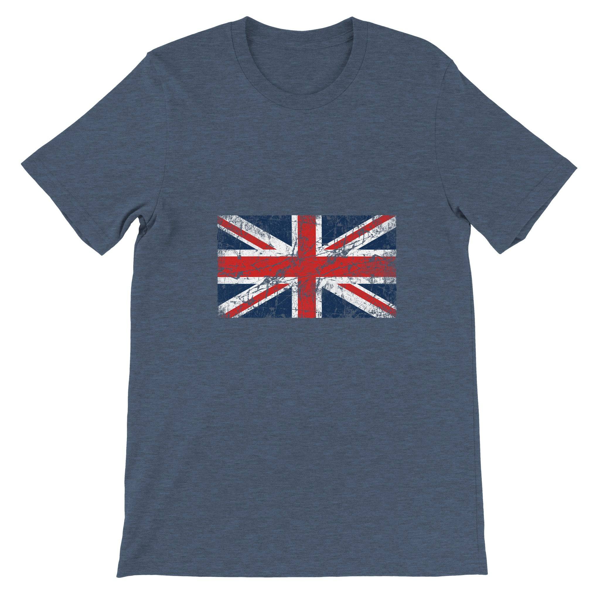 Budget Unisex Crewneck T-shirt/UK-Flag-Vintage - Enet Images