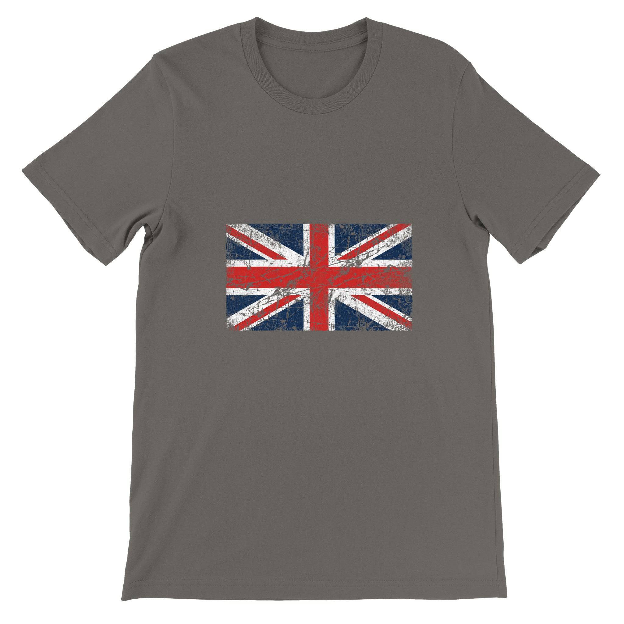 Budget Unisex Crewneck T-shirt/UK-Flag-Vintage - Enet Images