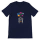 Premium Unisex Crewneck T-shirt/Astronaut-Swing-Planets - Enet Images