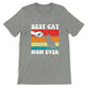 Premium Unisex Crewneck T-shirt/Best-Cat-Mom-Ever - Enet Images