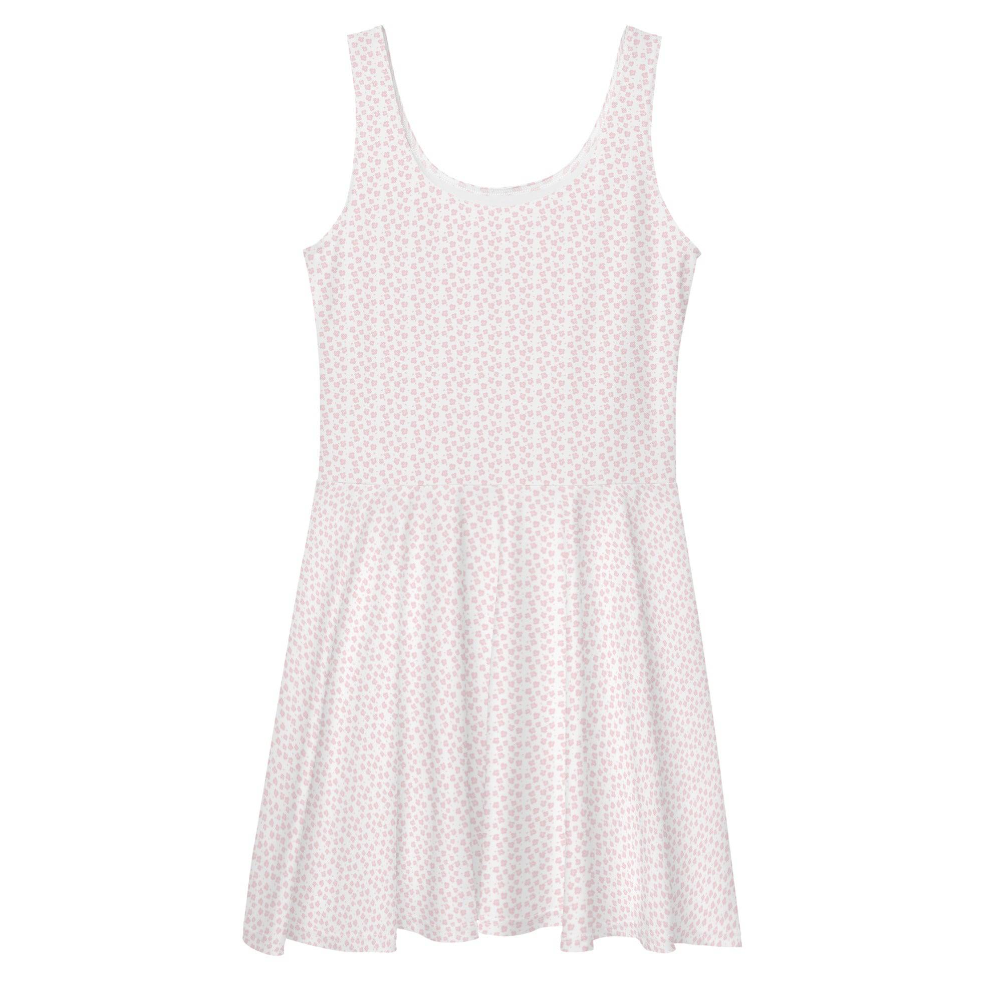 All Over Print Dress/Baby-Pink - Enet Images