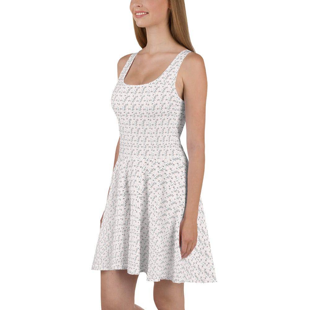 All Over Print Dress/Flower-Pattern - Enet Images