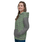 All-Over Print Unisex Hoodie/Colors In Shape Green - Enet Images