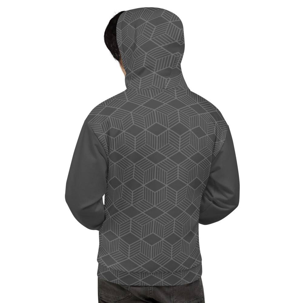 All-Over Print Unisex Hoodie/Cubic - Enet Images