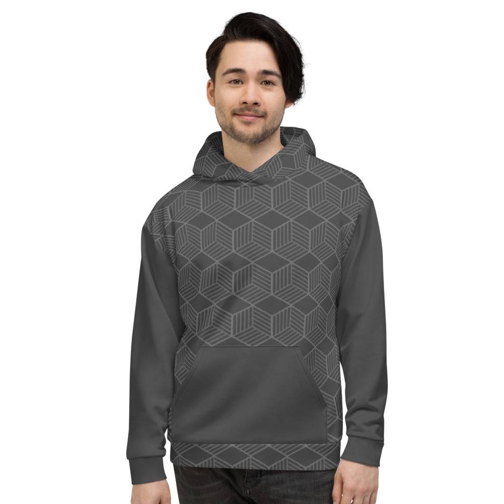 All-Over Print Unisex Hoodie/Cubic - Enet Images