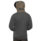 All-Over Print Unisex Hoodie/Cubic Gold - Enet Images