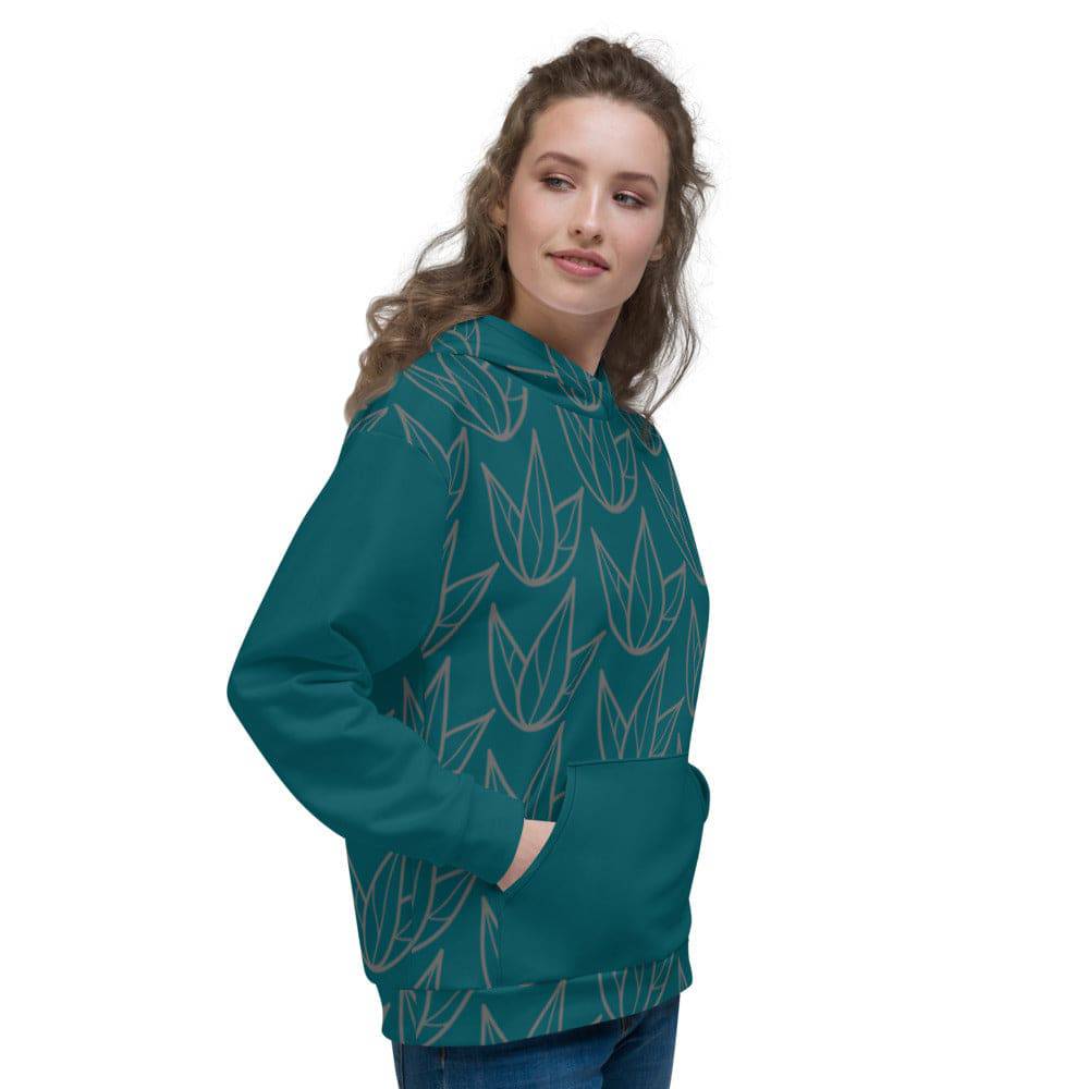 All-Over Print Unisex Hoodie/Tulip - Enet Images