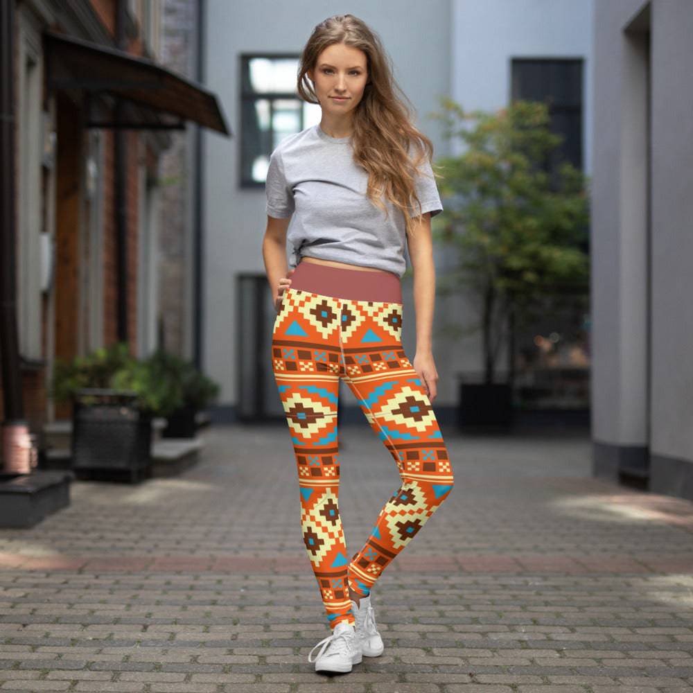 Yoga Leggings/Aztec 4 - Enet Images