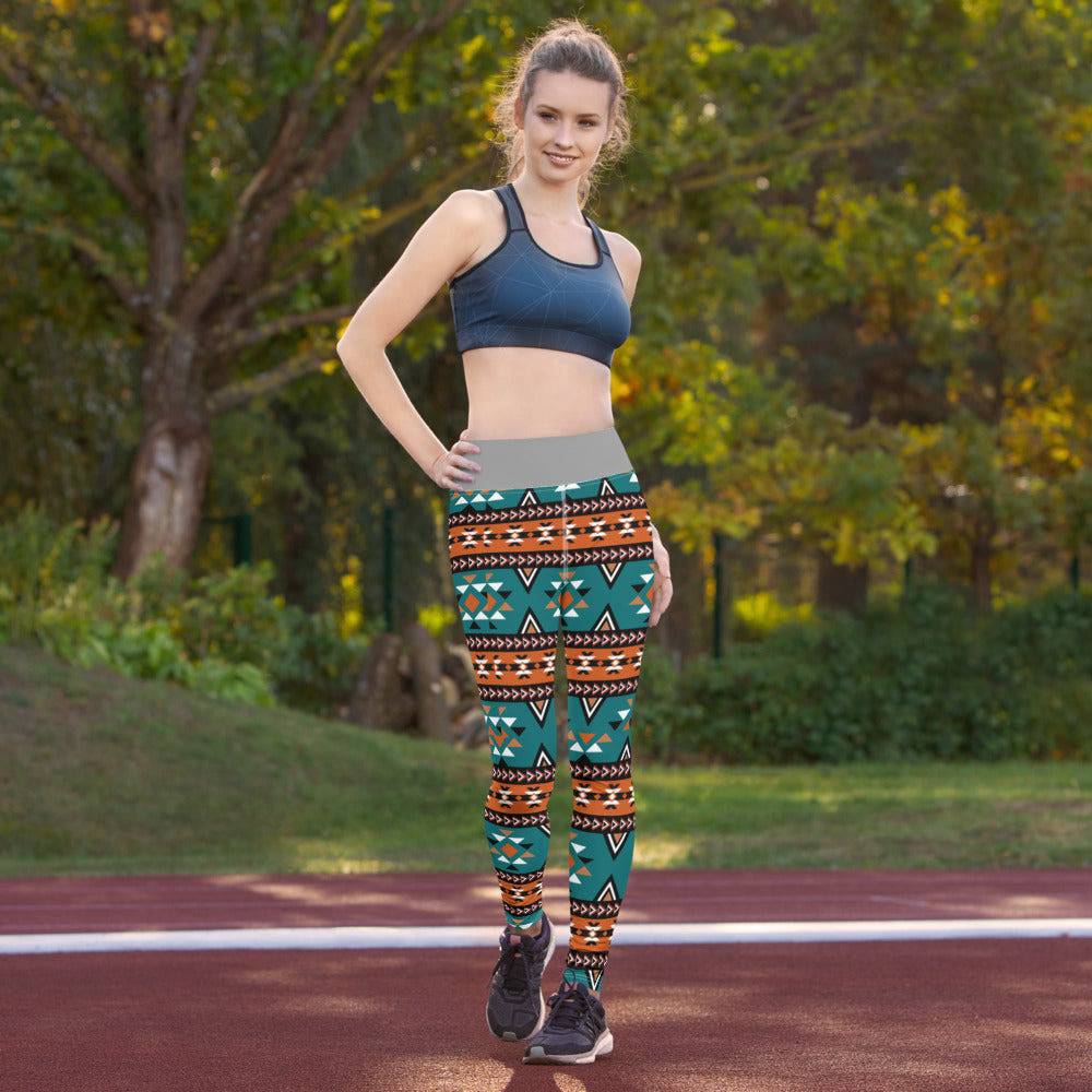 Yoga Leggings/Aztec pattern - Enet Images