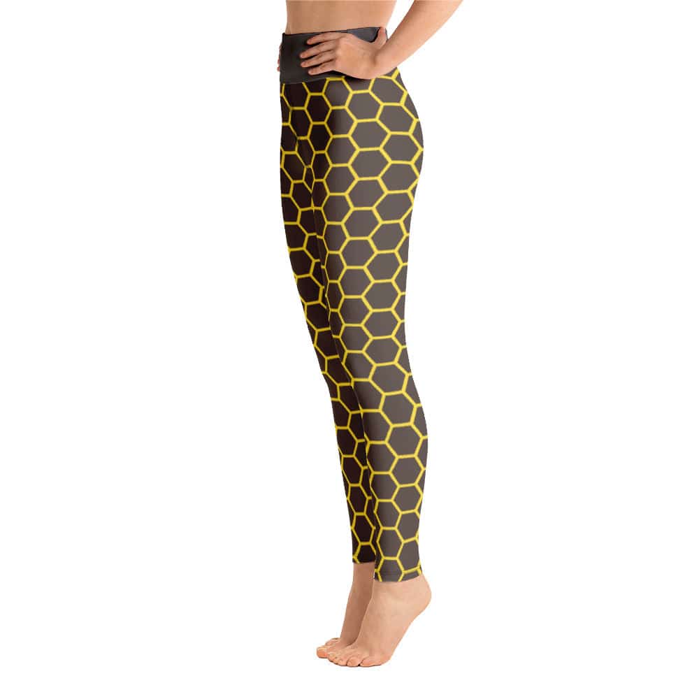 Yoga Leggings/Cells Bees Pattern 1 - Enet Images