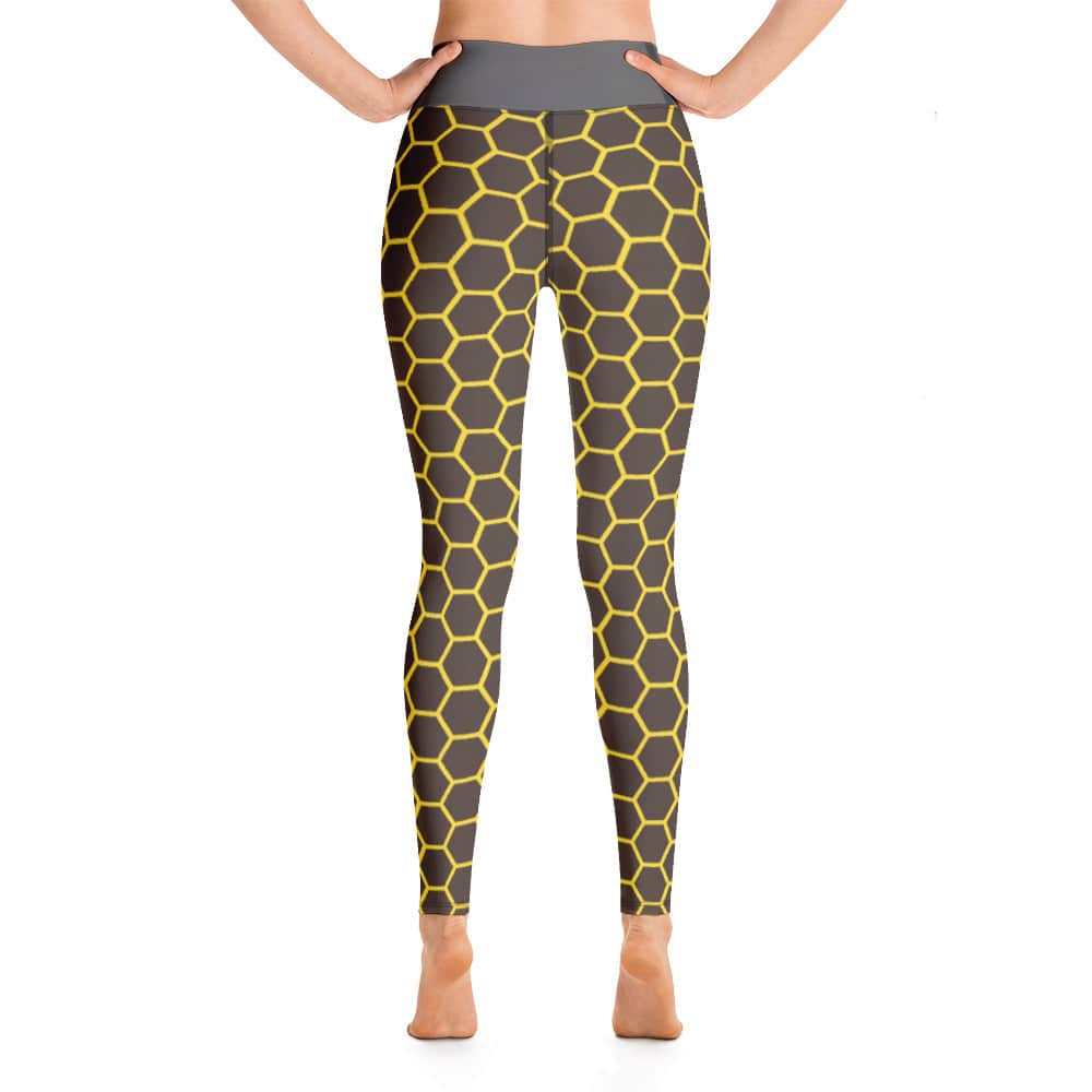 Yoga Leggings/Cells Bees Pattern 1 - Enet Images