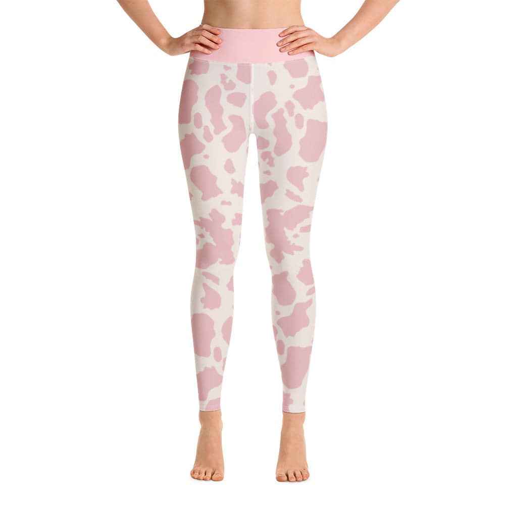 Yoga Leggings/Cow Pink - Enet Images