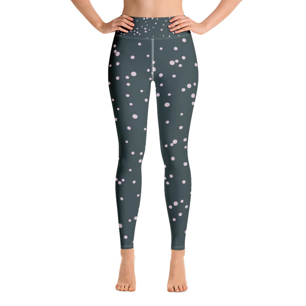 Yoga Leggings/Green & Dots - Enet Images