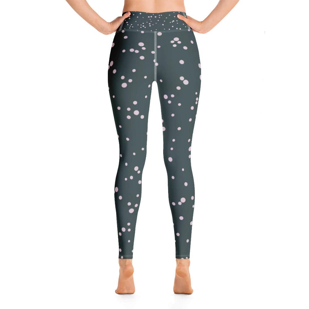 Yoga Leggings/Green & Dots - Enet Images