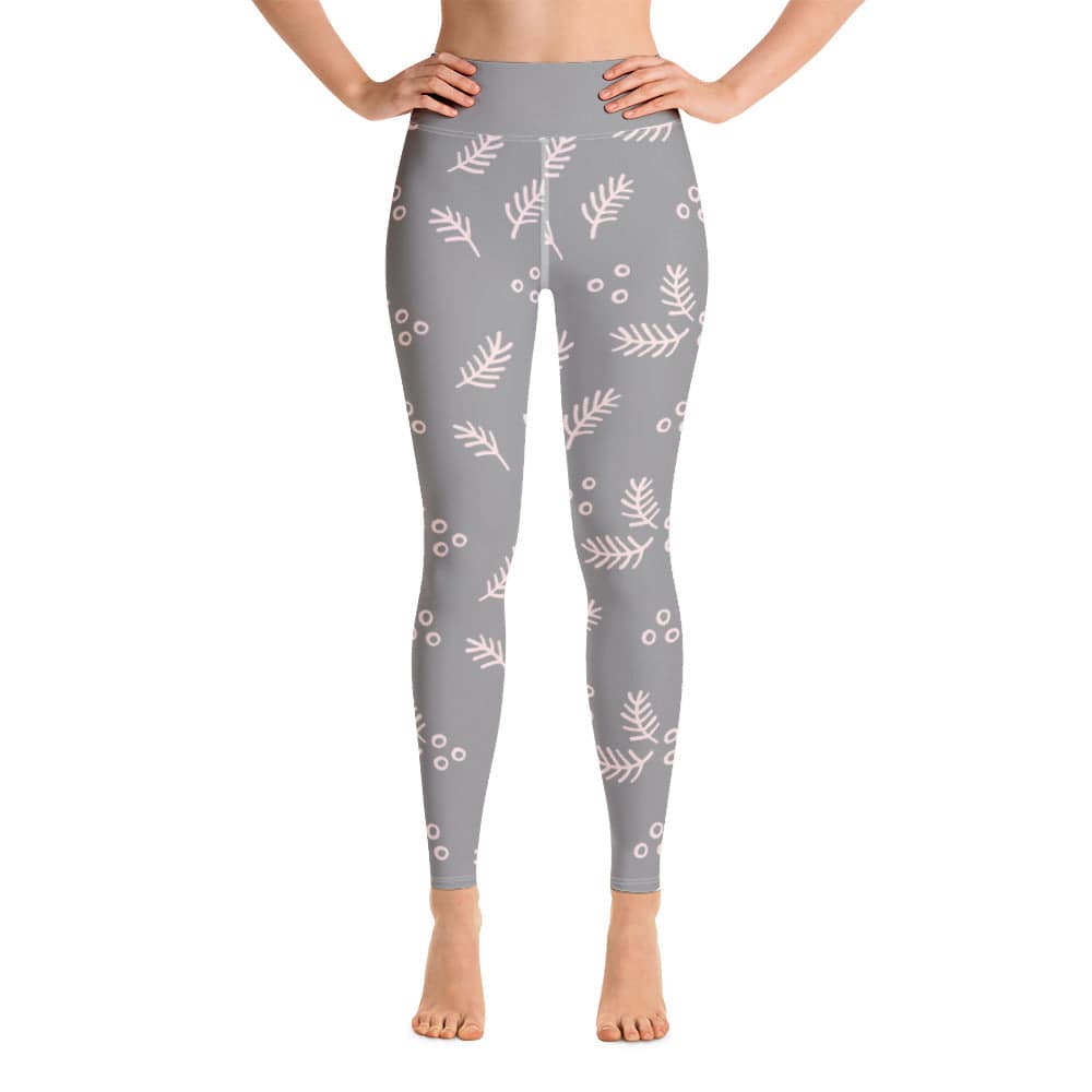 Yoga Leggings/Holiday Grey Pink - Enet Images