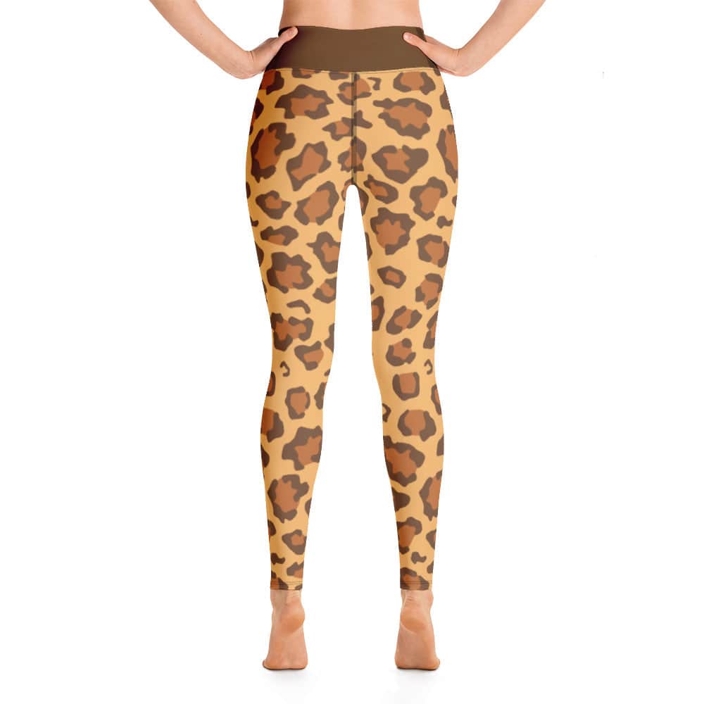 Yoga Leggings/Leopard Brown Gold - Enet Images