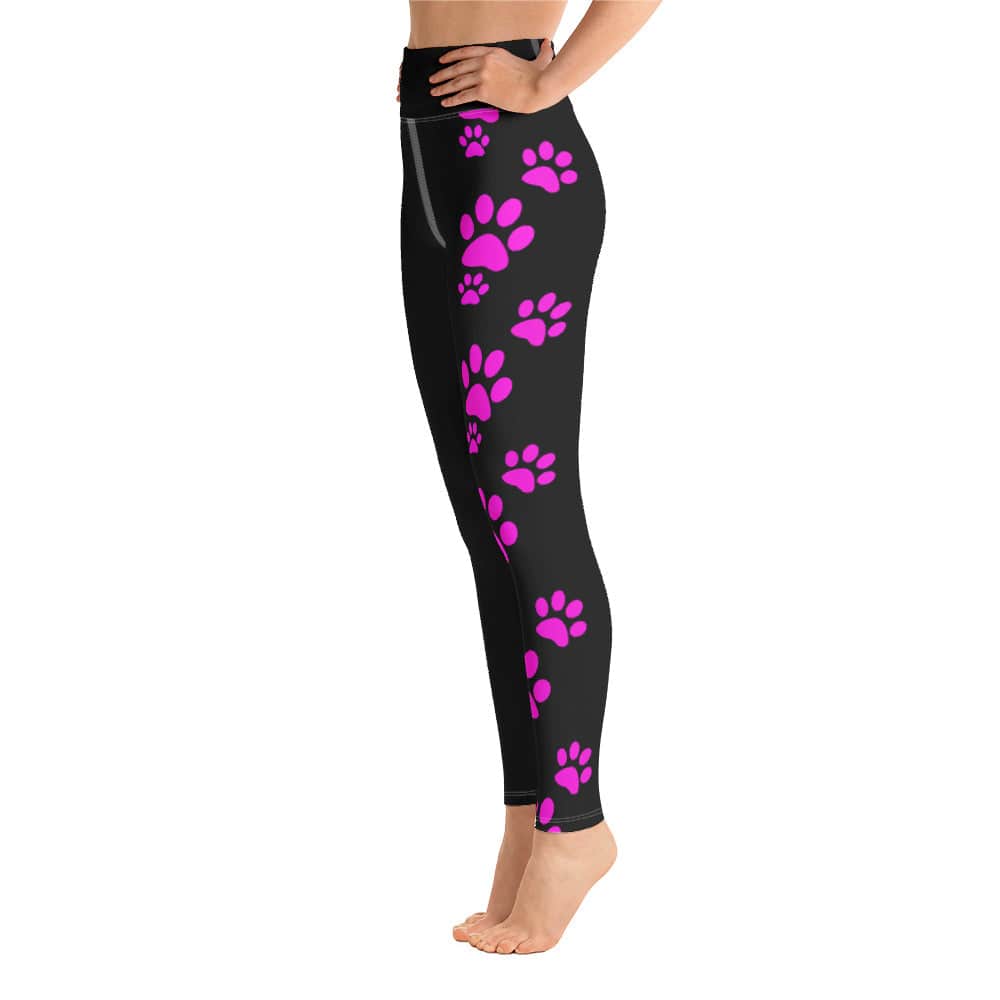 Yoga Leggings/Three Pet Prints Fushia - Enet Images