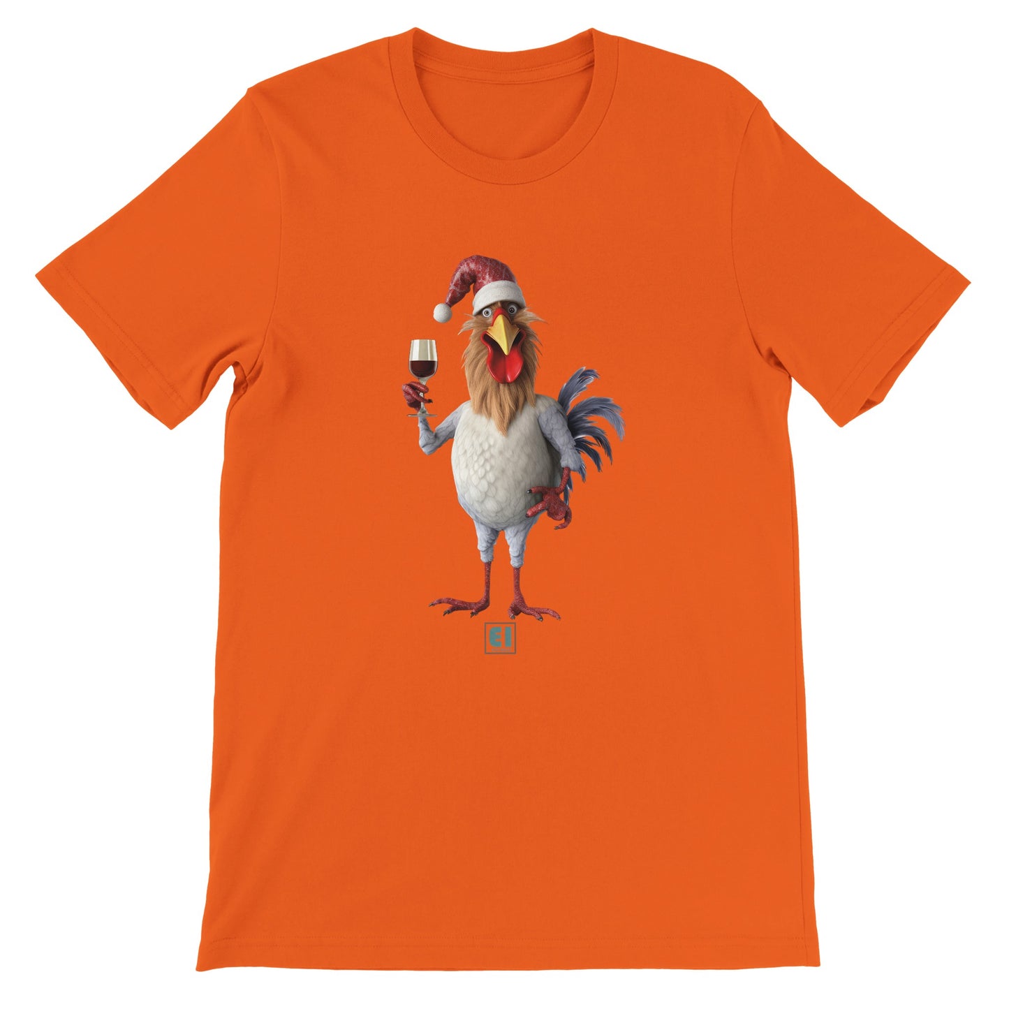 Budget Unisex Crewneck T-shirt/Rooster-Christmas