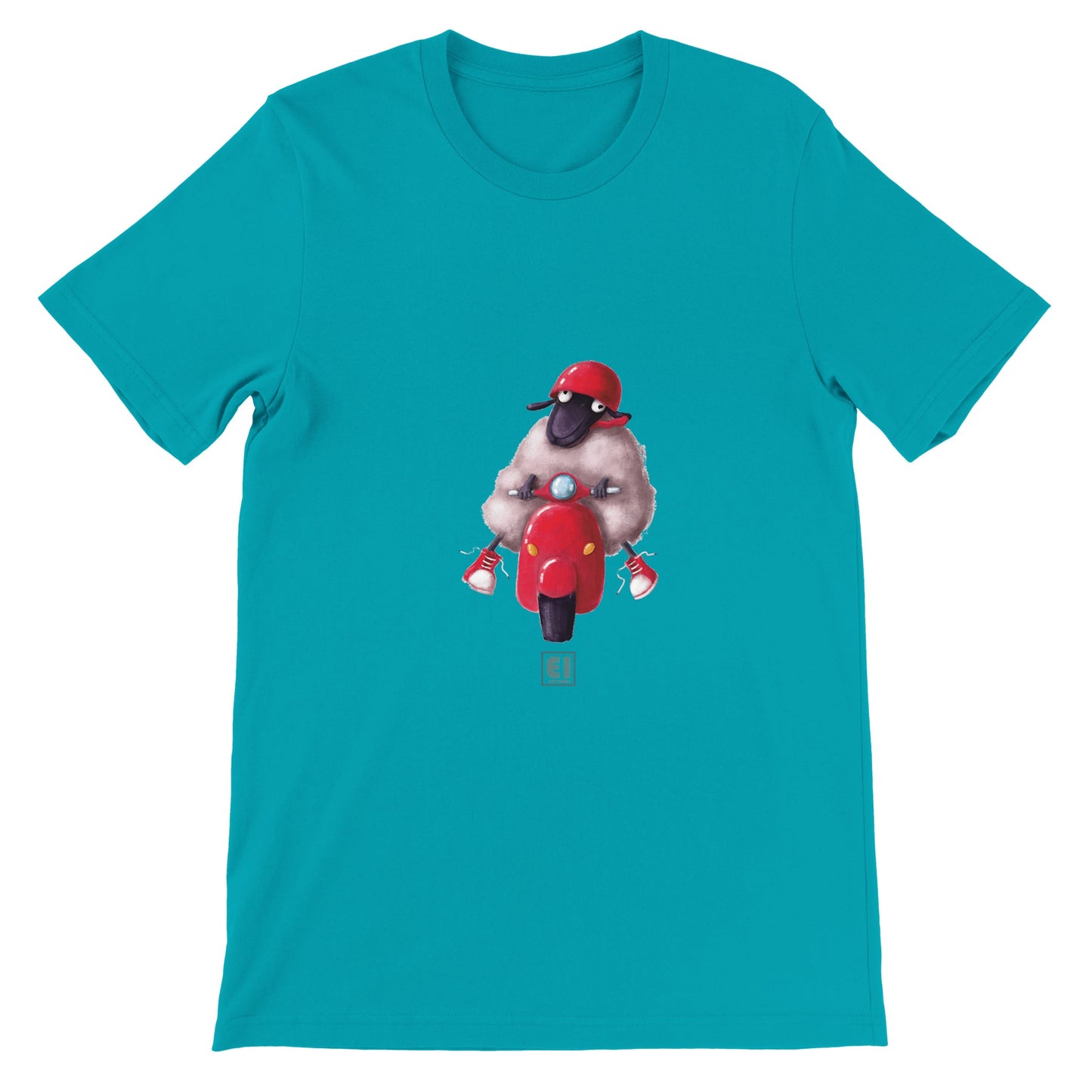 Budget Unisex Crewneck T-shirt/Sheep-Vespa