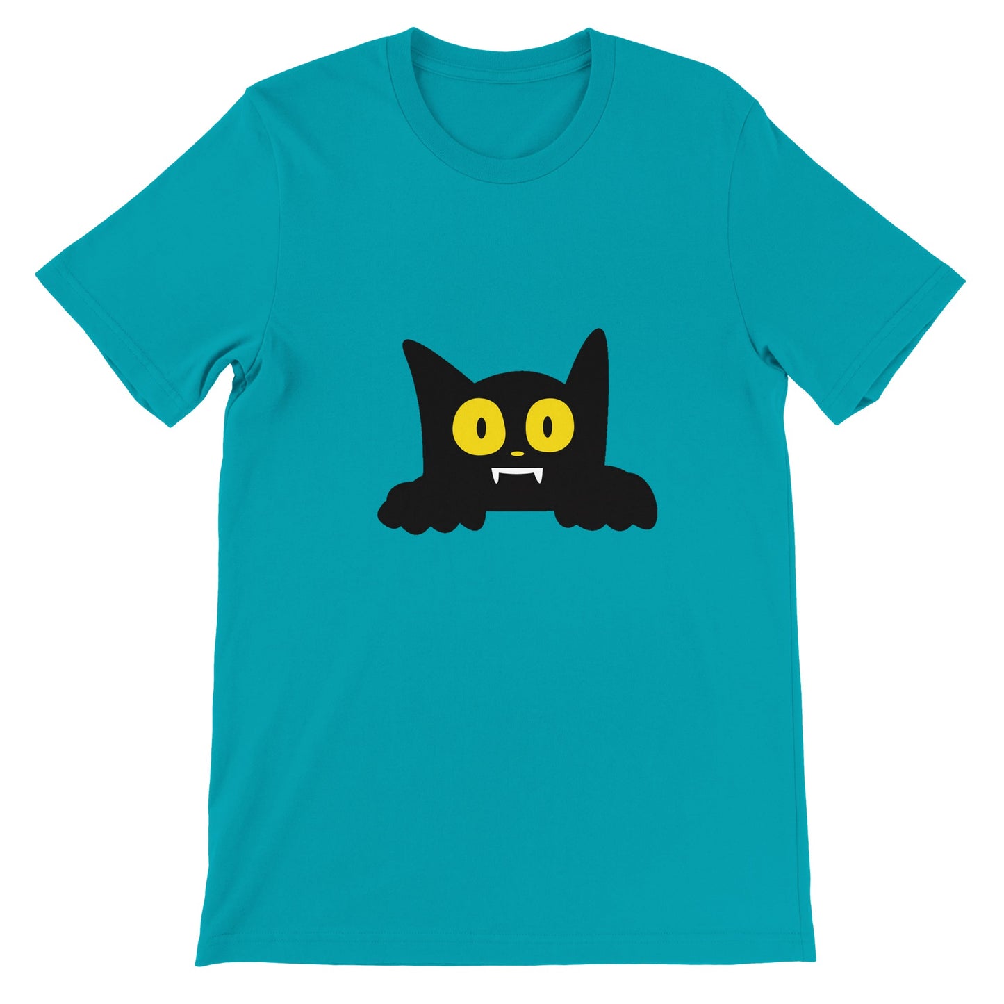 Budget Unisex Crewneck T-shirt/Cat-Halloween