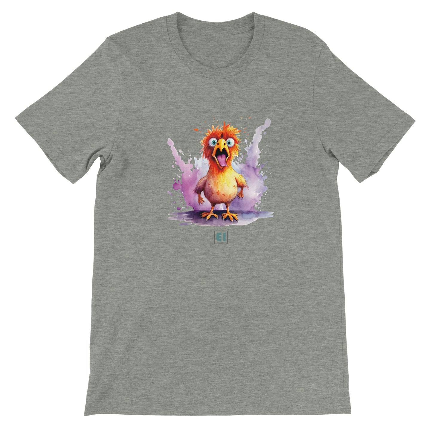 Budget Unisex Crewneck T-shirt/Chicken-Splash