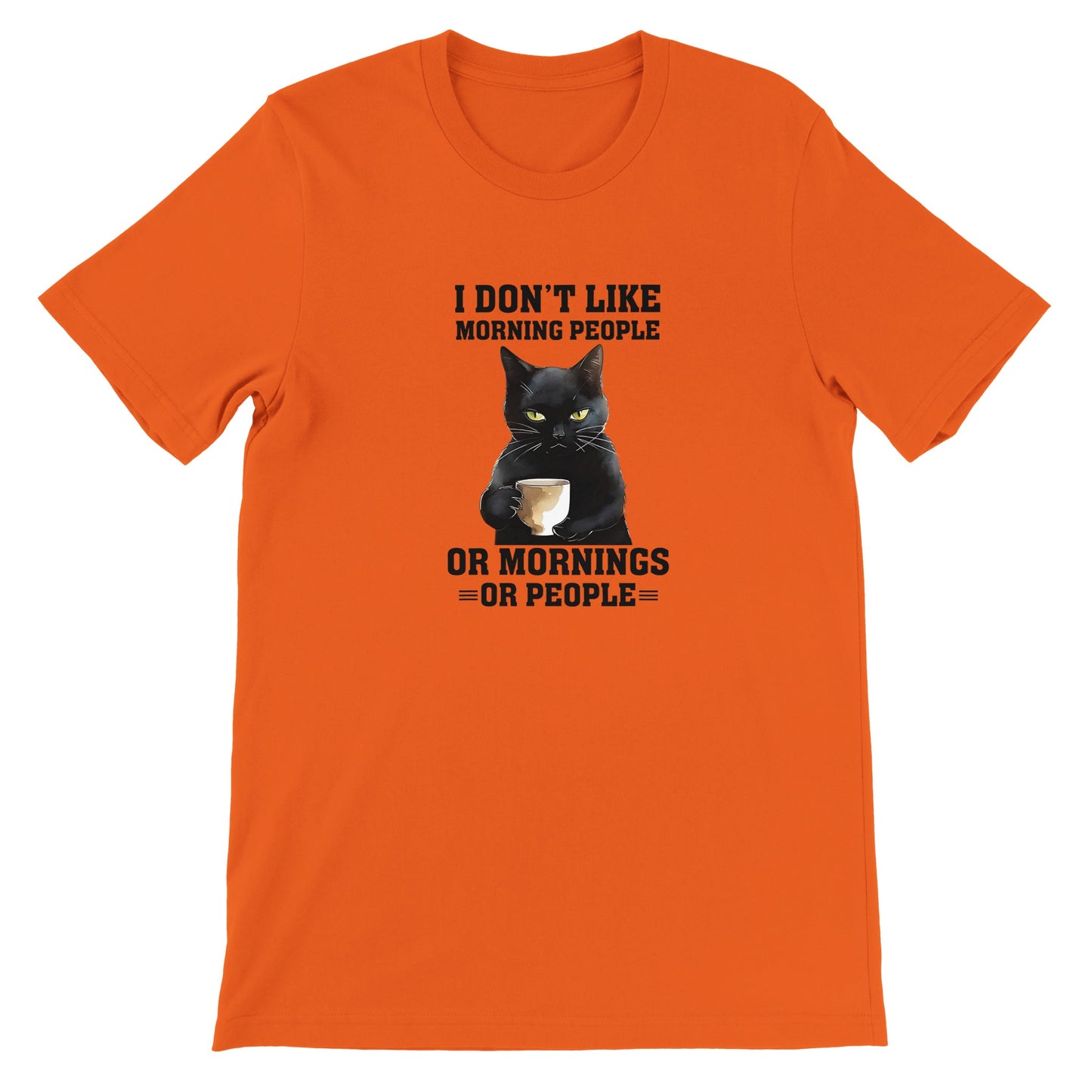 Budget Unisex Crewneck T-shirt/I-Don't-Like-Mornings