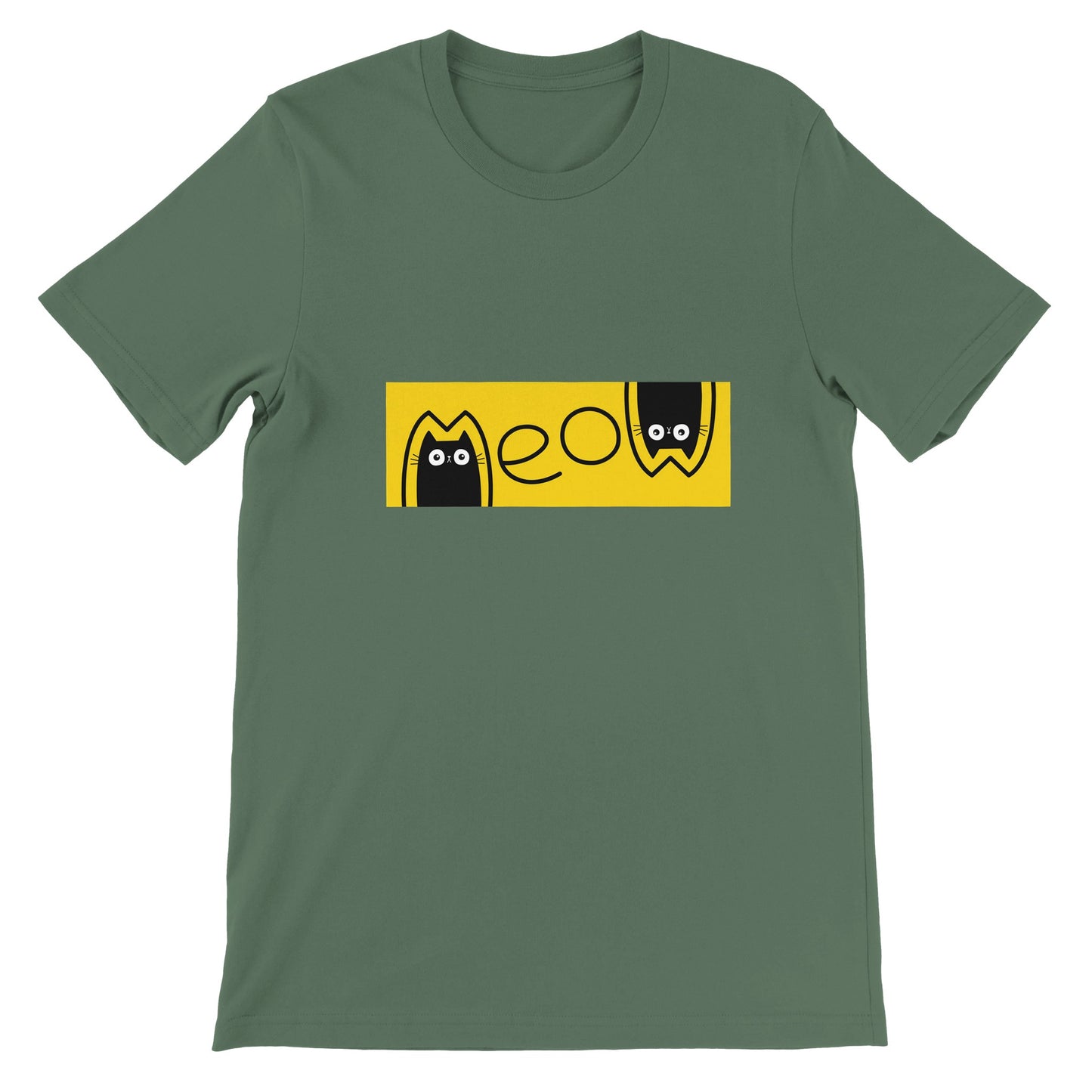Budget Unisex Crewneck T-shirt/Cat-Meaw