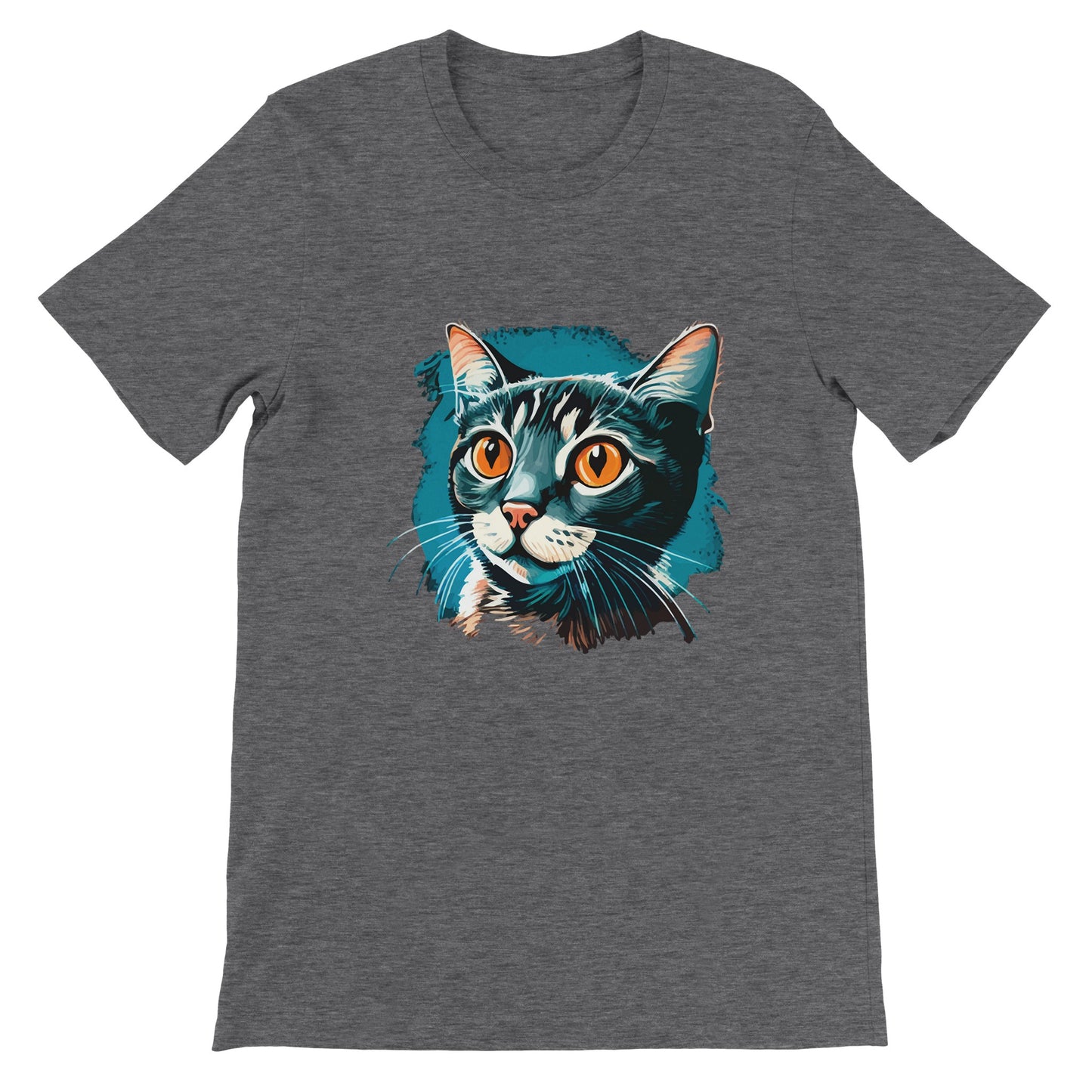 Budget Unisex Crewneck T-shirt/Blue-Cat