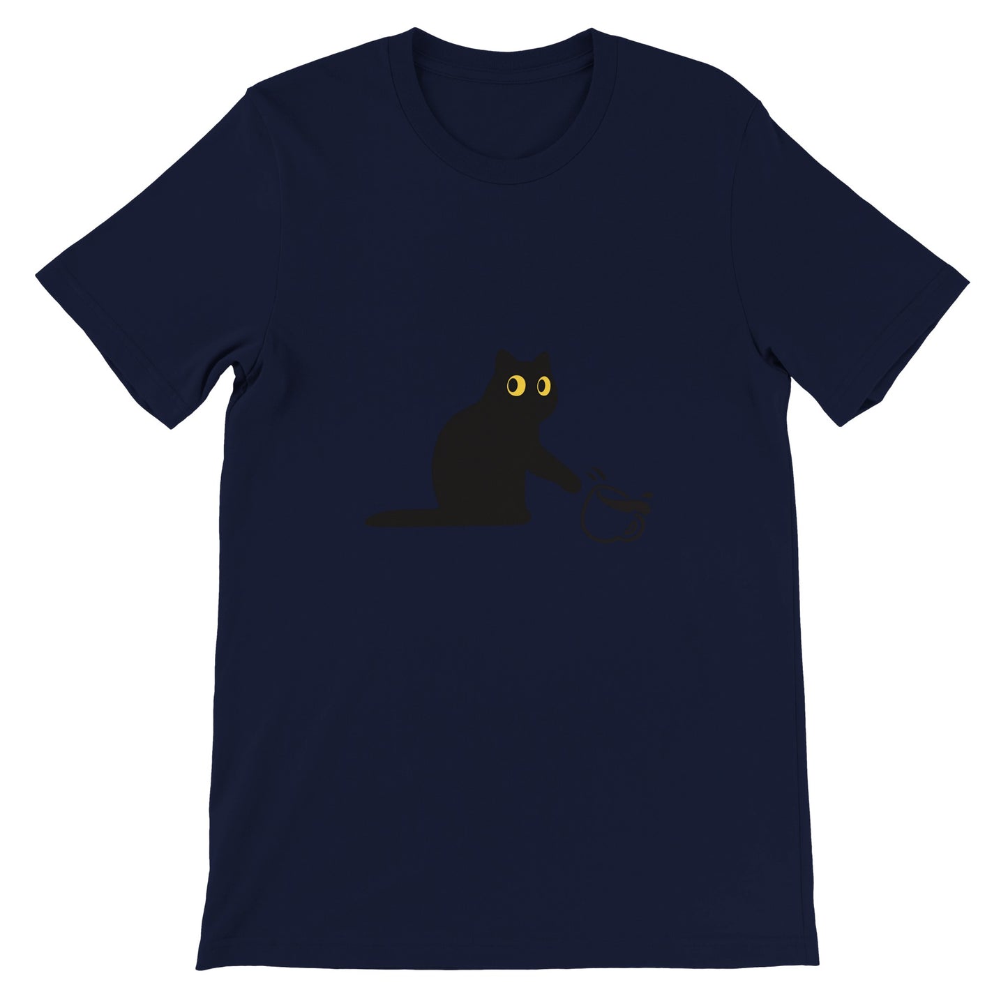 Budget Unisex Crewneck T-shirt/Cat-Coffee