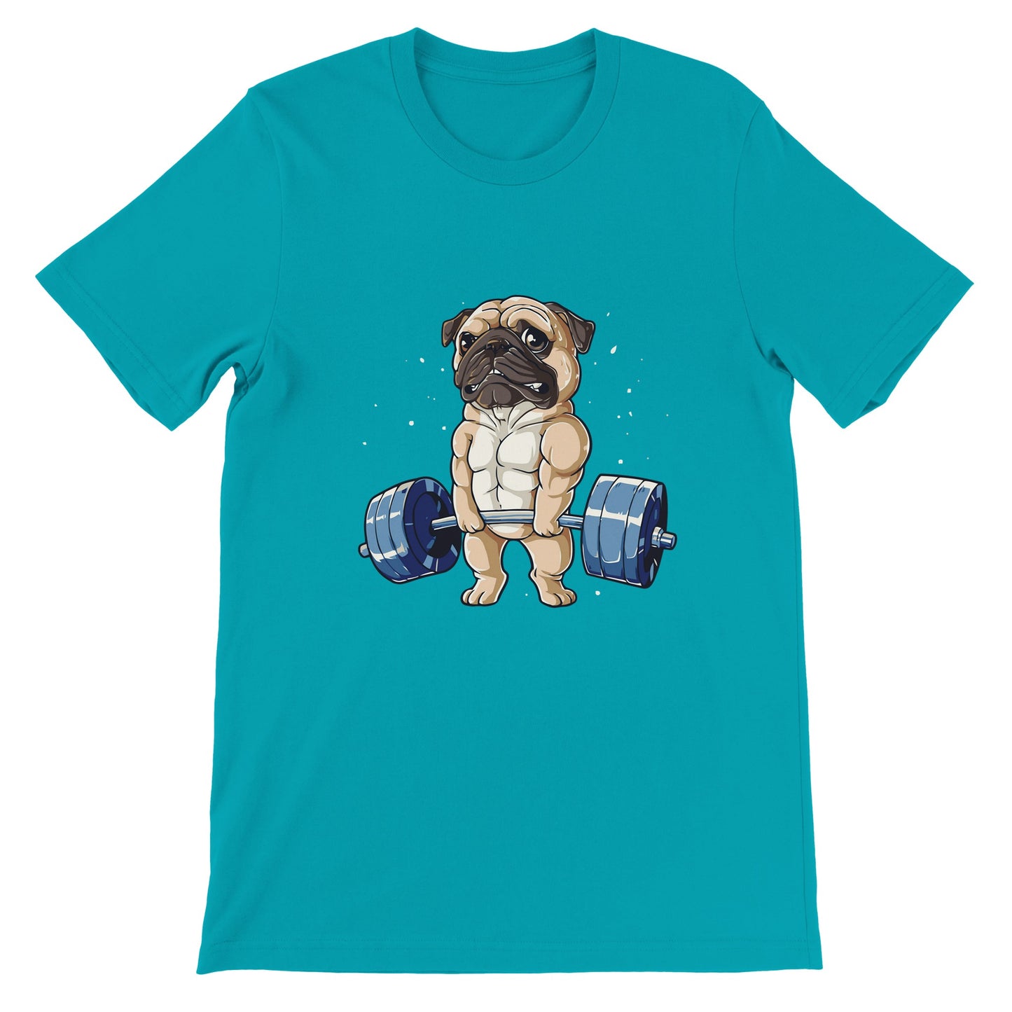 Budget Unisex Crewneck T-Shirt/Mops-Gewichtheben