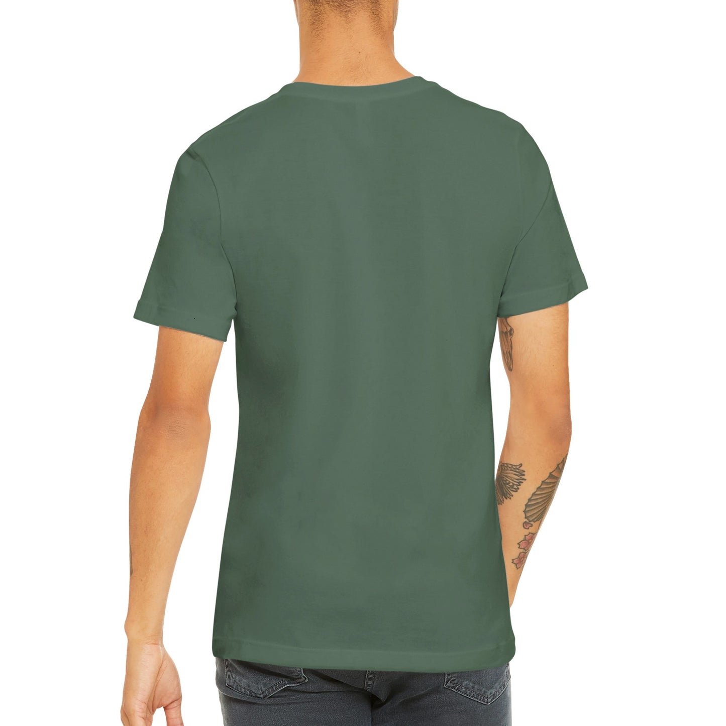 Budget Unisex Crewneck T-Shirt/Schaf-Schwarz-Schaf