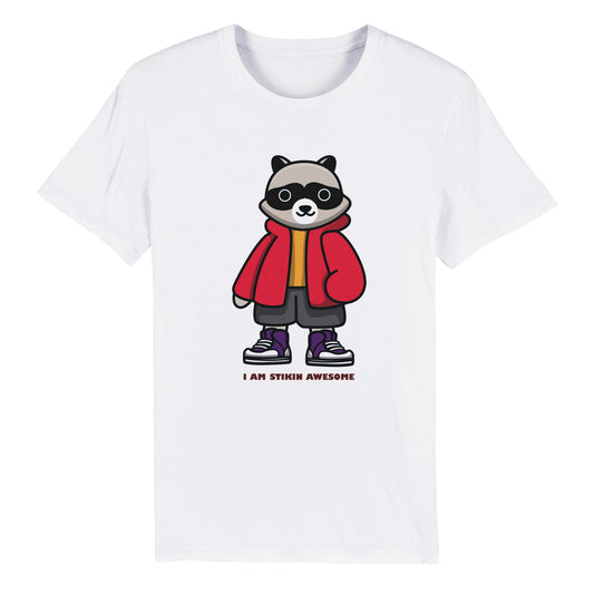 100% Organic Unisex T-shirt/Skunk-Stikin-Awesome