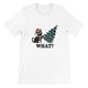 Budget Unisex Crewneck T-shirt/Cat-Christmastree-What - Enet Images