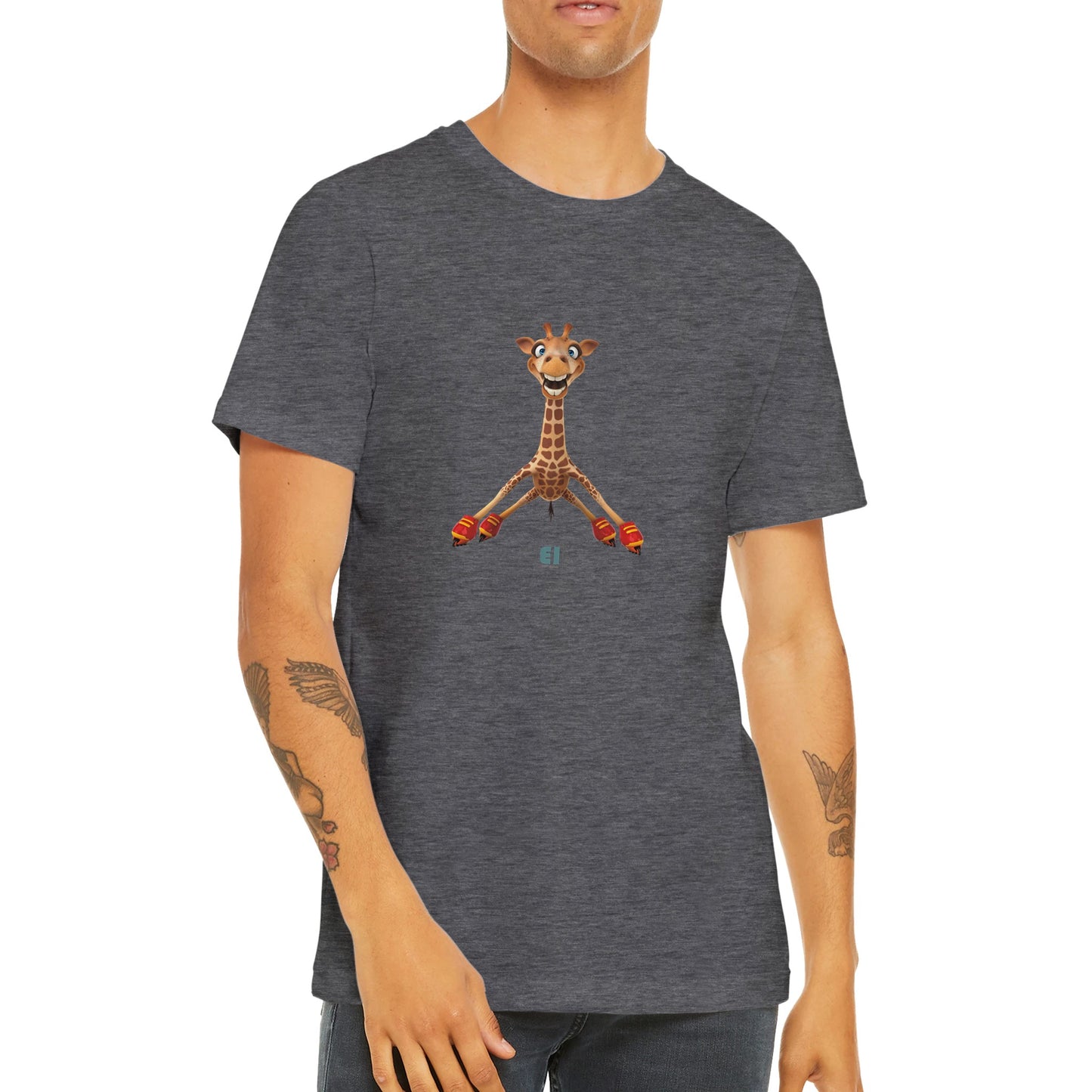 Budget Unisex Crewneck T-shirt/Giraffe-Skates