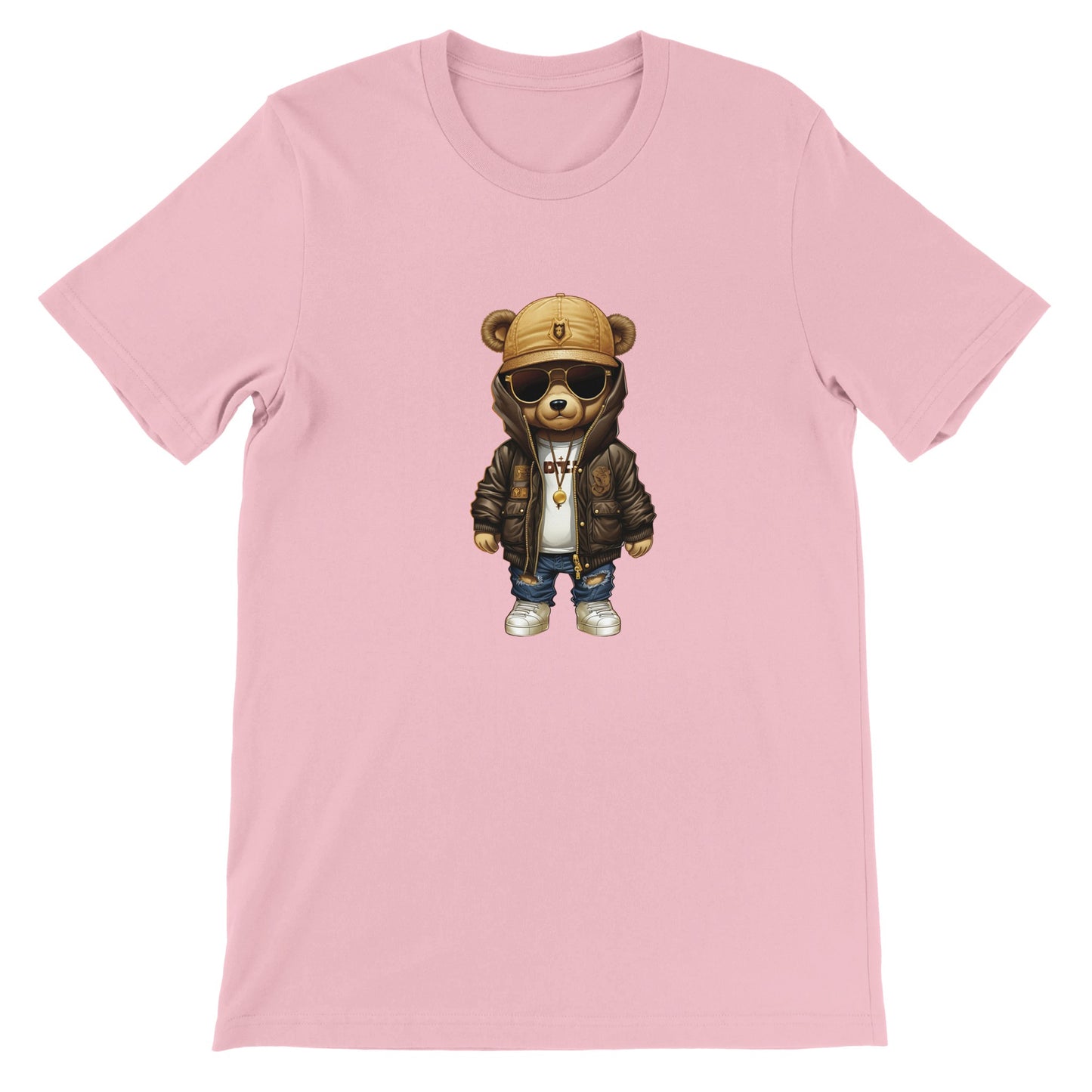 Budget Unisex Crewneck T-shirt/Teddy-Bear-Hip-Hop