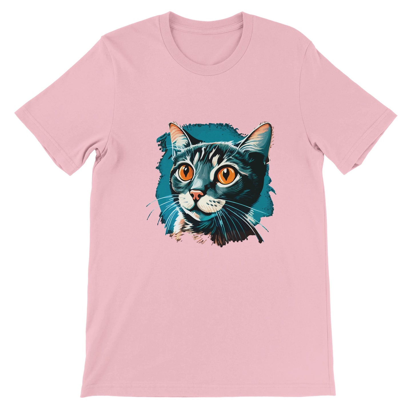 Budget Unisex Crewneck T-shirt/Blue-Cat