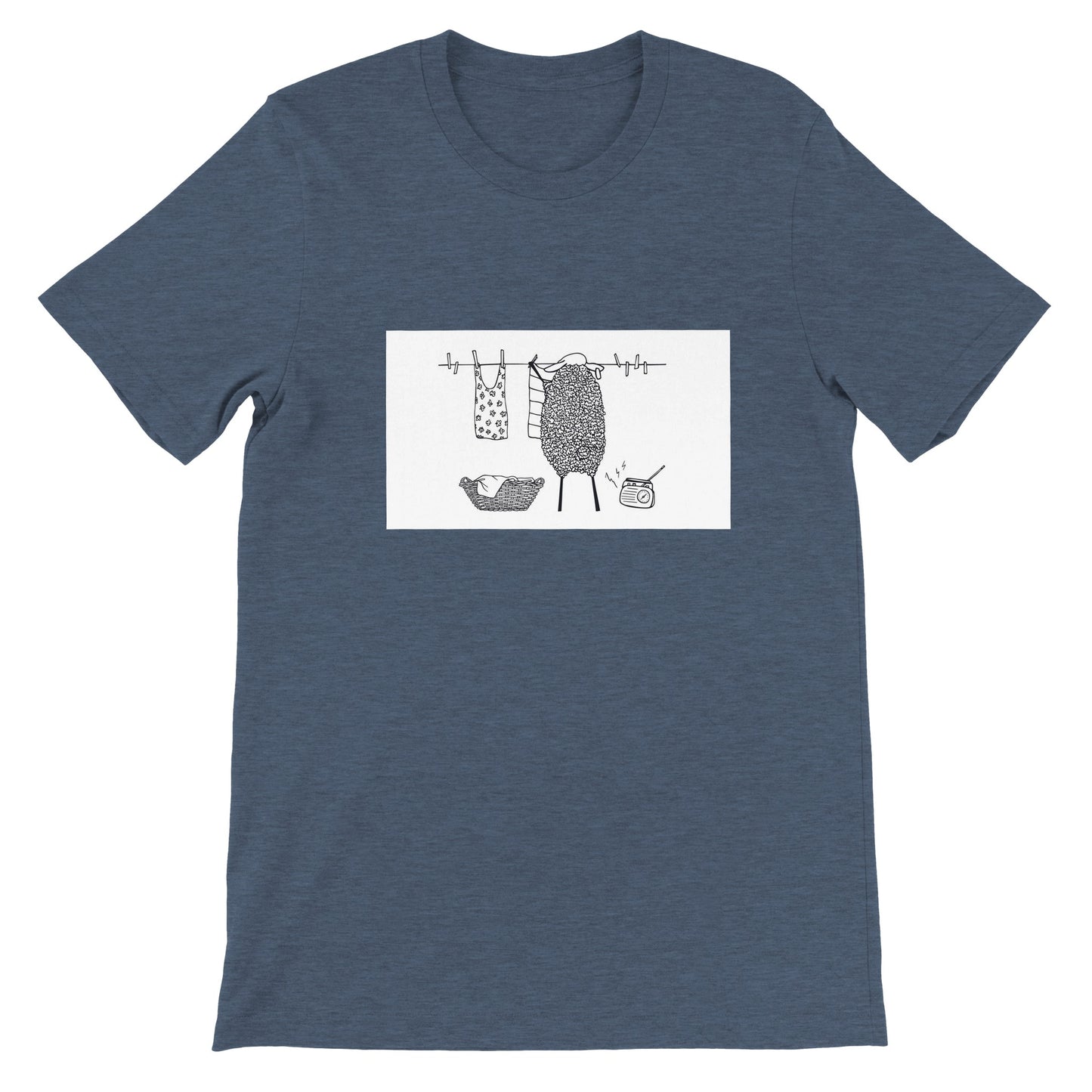 Budget Unisex Crewneck T-shirt/Sheep-Housewife