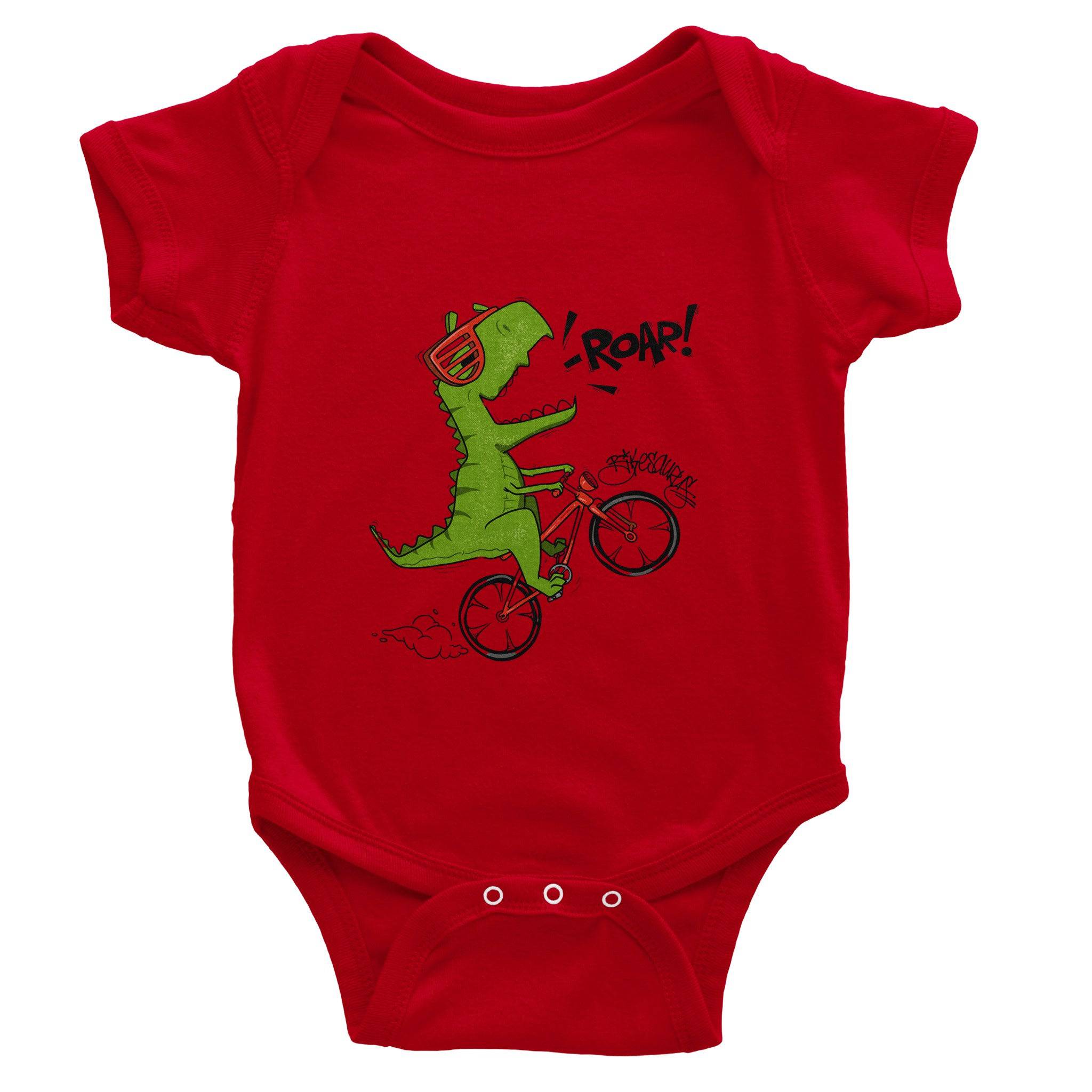 Organic cotton baby bodysuit/Dino-Roar - Classic - Enet Images