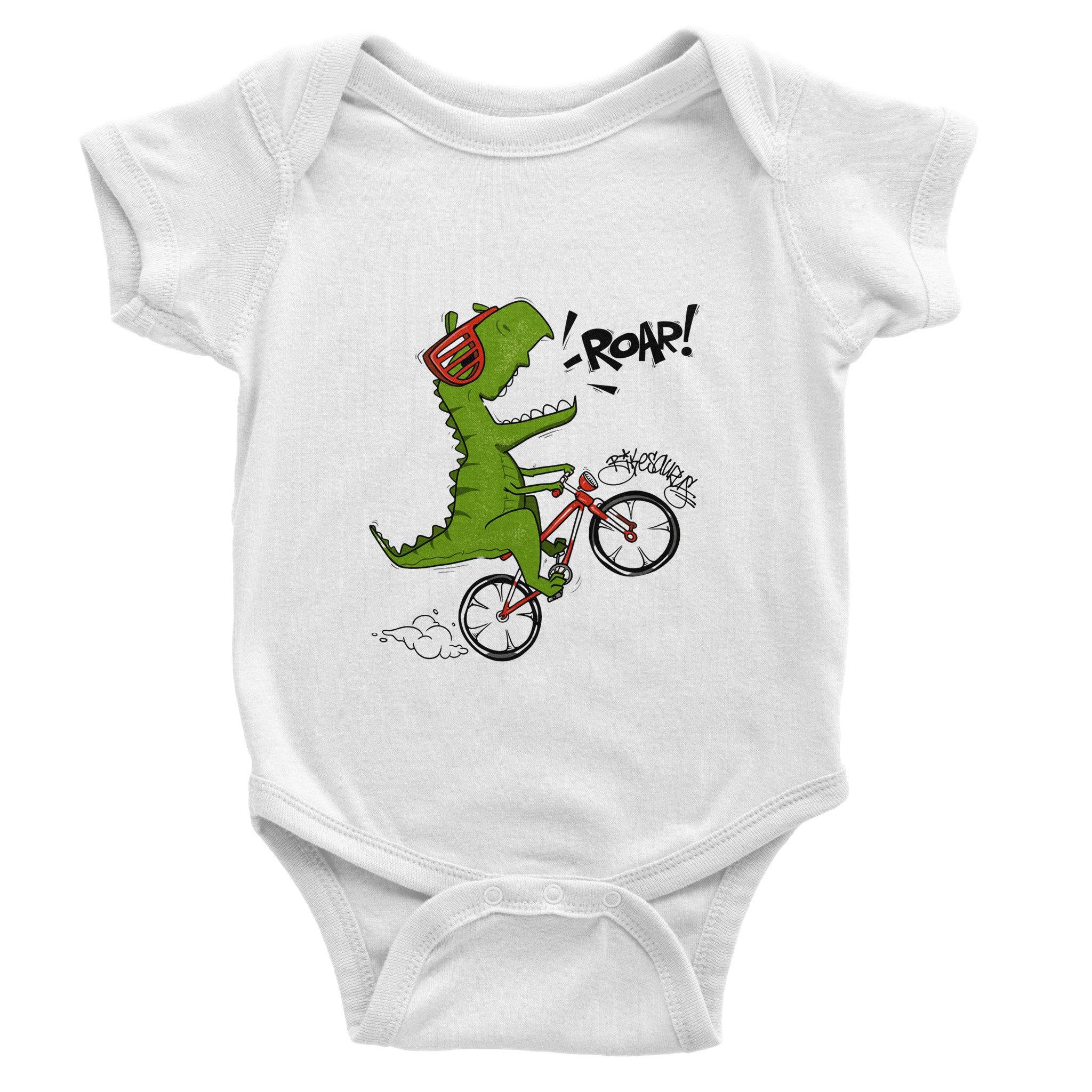 Organic cotton baby bodysuit/Dino-Roar - Classic - Enet Images