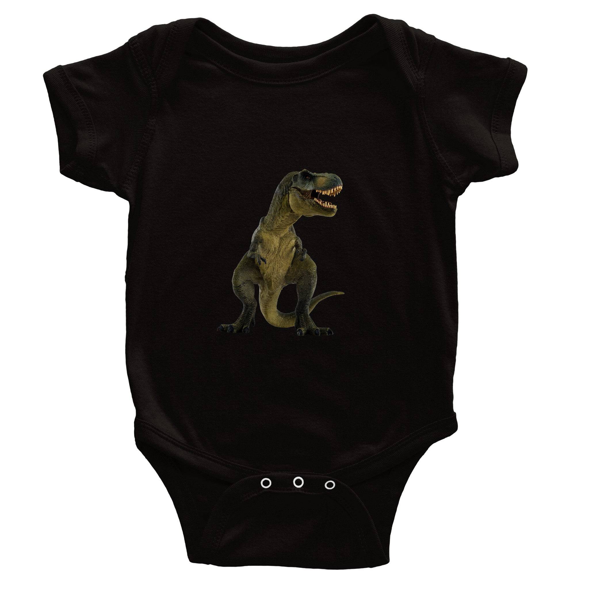 Organic cotton baby bodysuit/Dinosaur - Classic - Enet Images