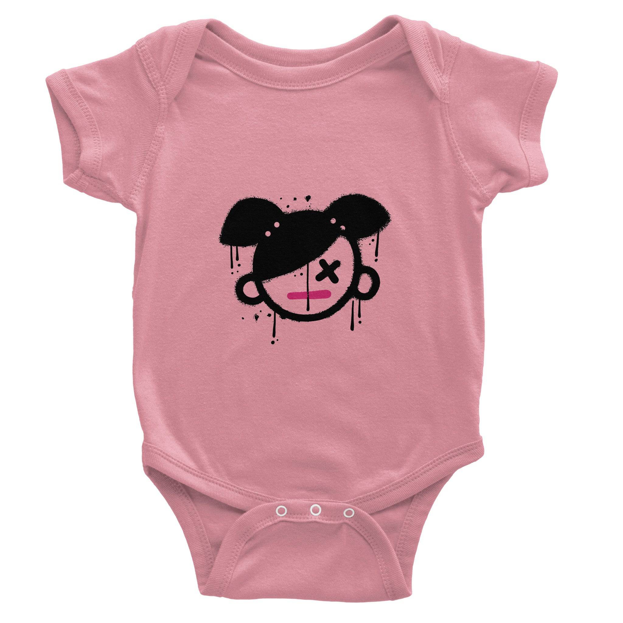 Organic cotton baby bodysuit/Girly - Classic - Enet Images
