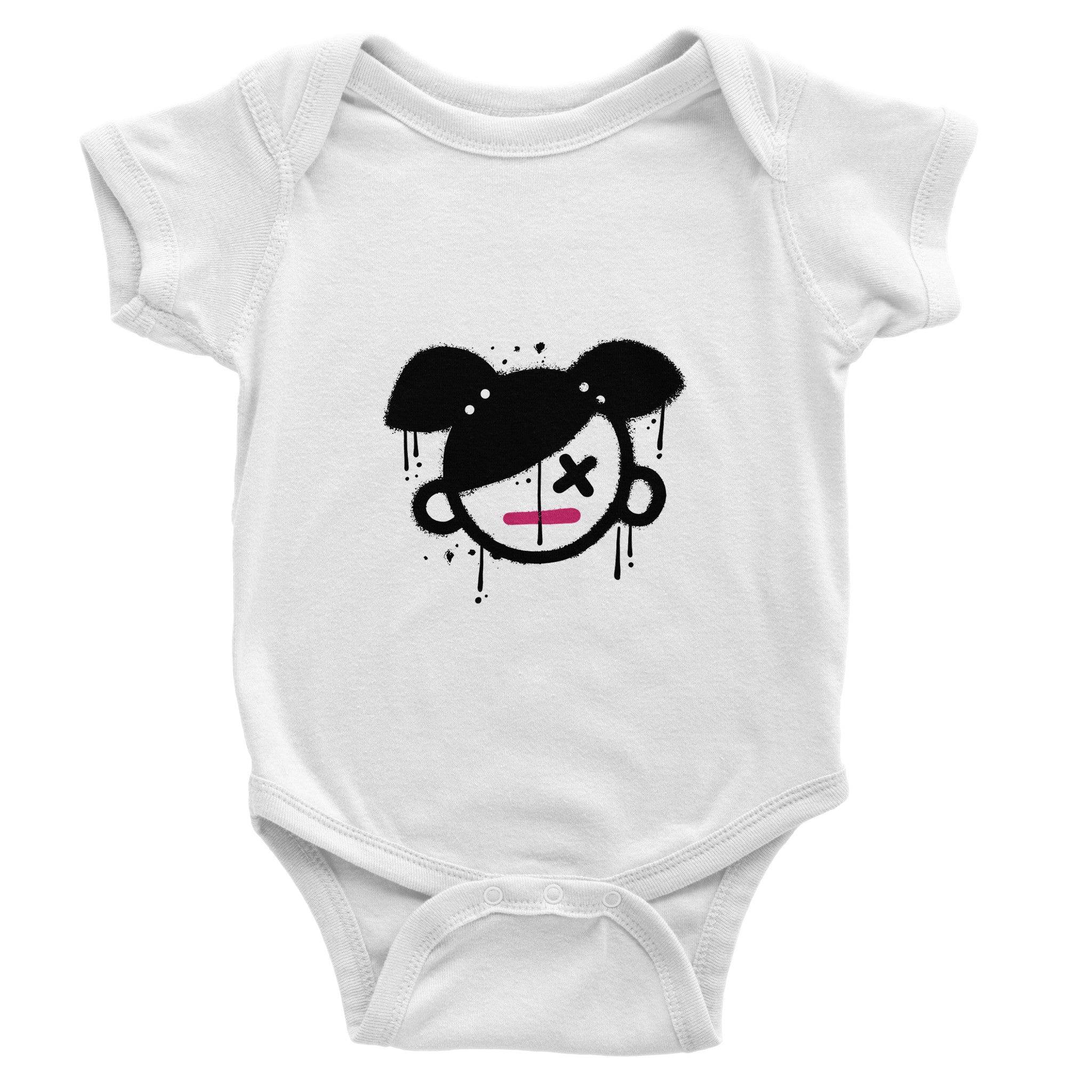 Organic cotton baby bodysuit/Girly - Classic - Enet Images