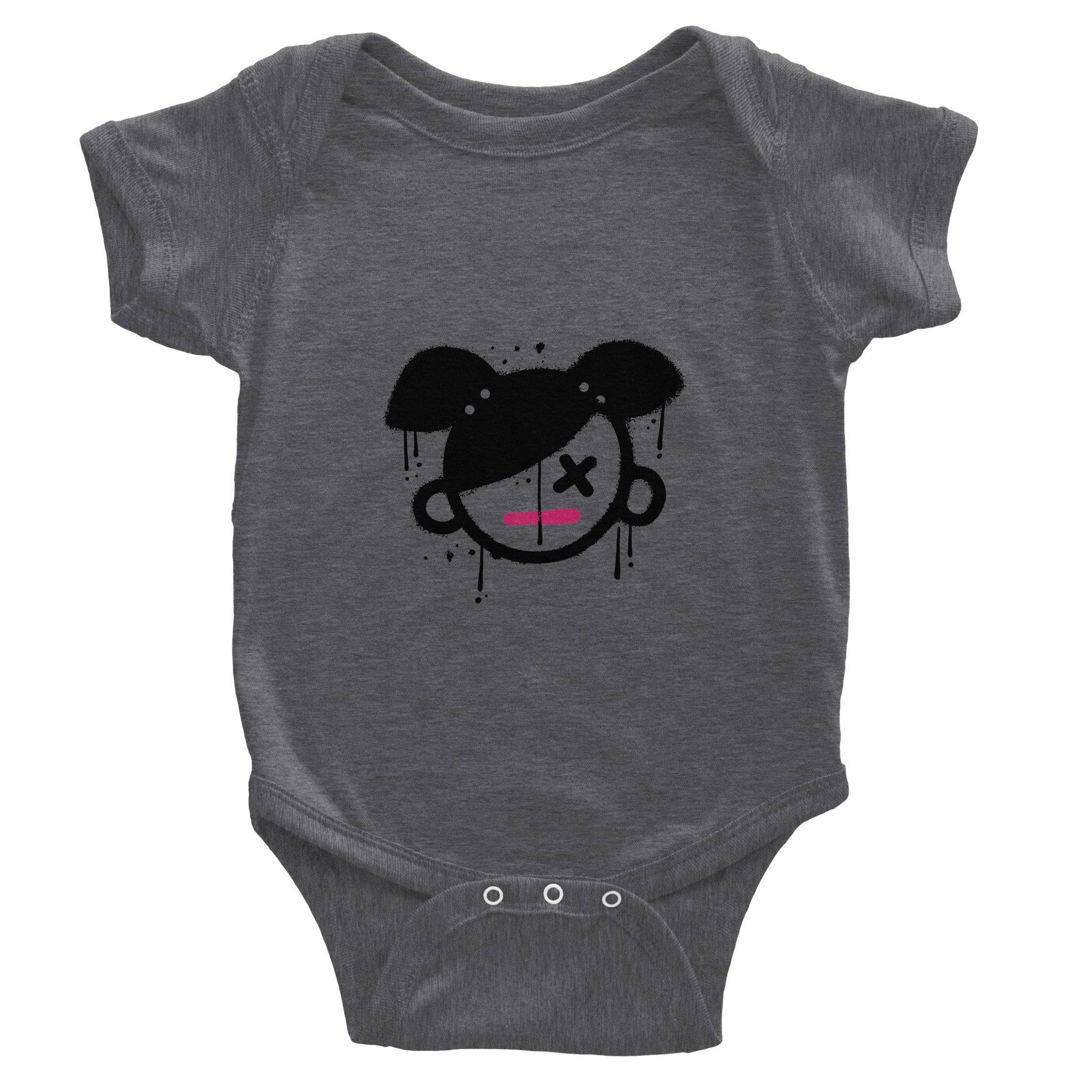 Organic cotton baby bodysuit/Girly - Classic - Enet Images