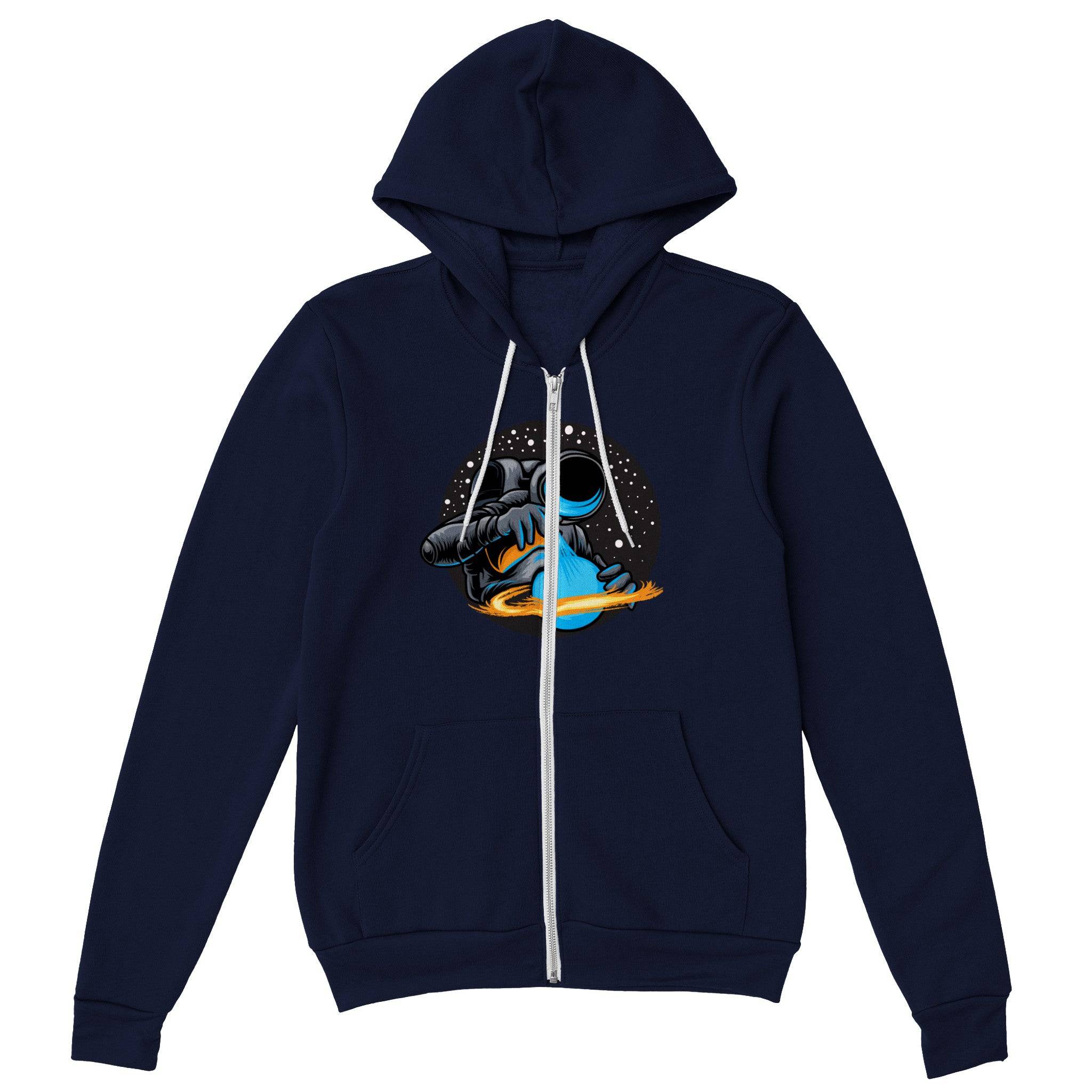 Premium Unisex Zip Hoodies/Astronaut-Spray - Enet Images