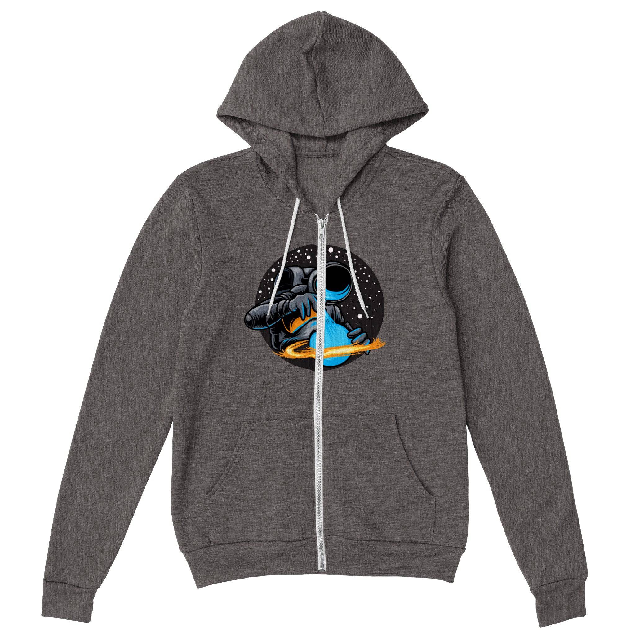 Premium Unisex Zip Hoodies/Astronaut-Spray - Enet Images