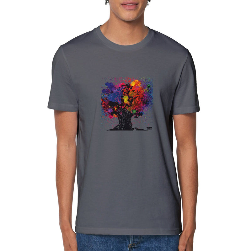 100% Organic Unisex T-shirt/Abstract-Tree - Enet Images
