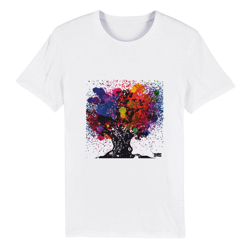 100% Organic Unisex T-shirt/Abstract-Tree - Enet Images