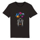 100% Organic Unisex T-shirt/Astronaut-Hanging-Baloons - Enet Images